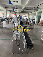 Etiquetadora automática de bolígrafo horizontal para tipos anchos, máquina etiquetadora de tubos de ensayo de sangre de jarabe de vial de alta velocidad