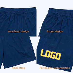 Pantaloncini in maglia da basket sublimazione in poliestere bianco <span class=keywords><strong>con</strong></span> Logo personalizzato da palestra stampati estivi all'ingrosso di alta qualità - Product Image 4