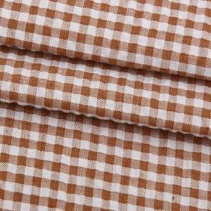 Wholesale Stock Yarn Dyed Polyester Cotton Check Plaid Crepe Cotton Fabric for <strong>Shirting</strong> Clothing - Product Image 2