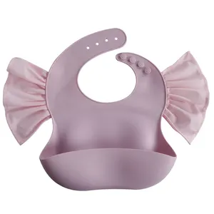 Baby-Lebensbib BPA-frei wasserdichte Silikon-Baby-Lebensbib Babys Silikon-Lebensbibs nähen