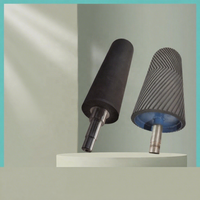 Rouleau de nettoyage par extrusion d'eau en caoutchouc EPDM personnalisé XHS, résistant à la pression et aux solvants, avec noyau en acier inoxydable