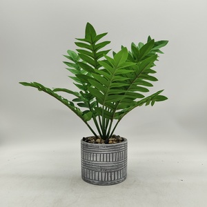 Ensemble de fleurs d'<span class=keywords><strong>orchidée</strong></span> artificielles en céramique émaillée de conception européenne en gros pour la maison, le centre commercial, le jardin, utilisation au sol, emballé en carton - Product Image 1