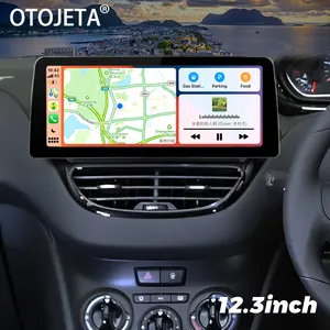 12.3 pouces écran Radio Android 13 voiture lecteur vidéo stéréo pour Peugeot 2008 208 série 2012-2018 GPS multimédia Carplay unité principale