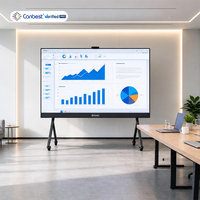 CANBEST CTV PRO P1.2 Layar LED Interaktif COB 4K All in One Display Nirkabel Sentuh Video Wall Sharing untuk Ruang Rapat Pintar