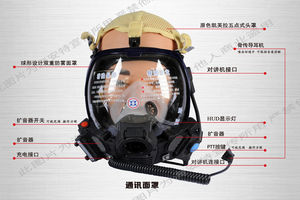 Equipo de Respiración Autónoma contra Incendios de Alta Calidad con Comunicación, Máscara Facial Completa de <span class=keywords><strong>Fibra</strong></span> de Carbono RHZK6.8, Gran Oferta - Product Image 2