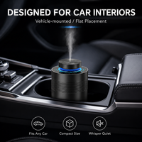 Diffuseur de parfum de luxe pour voiture, boîtier métallique, rechargeable, sans eau, portable, contrôlé par application, machine à parfum pour la maison et la voiture