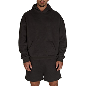 Conjunto de Sudadera con Capucha y Pantalones Deportivos de PU con Logotipo Estampado Unisex de Alta Calidad, Ecológico, Duradero, Ligero, Cierre Magnético - Product Image 6