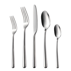 Ensemble de couverts <span class=keywords><strong>en</strong></span> acier inoxydable 430, finition mate <span class=keywords><strong>argent</strong></span>ée, <span class=keywords><strong>couteau</strong></span> et fourchette, pour mariages, buffets, restaurants, hôtels, qualité supérieure - Product Image 6