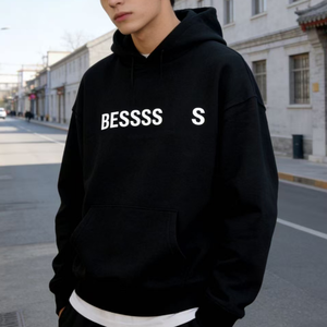 Sudadera con Capucha Personalizada de Otoño e Invierno <span class=keywords><strong>para</strong></span> Hombre y <span class=keywords><strong>Mujer</strong></span>, Algodón de Alta Calidad, Talla Grande, Sin Cordón, Estampado Facial - Product Image 2