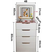 Ensemble de coiffeuse de chambre à coucher personnalisée, commode de bureau avec miroirs, coiffeuse de maquillage