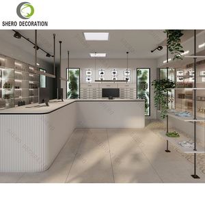 Images de conception de <span class=keywords><strong>pharmacie</strong></span> moderne et tendance, fabrication <span class=keywords><strong>professionnelle</strong></span>, étagères murales en verre, mobilier de <span class=keywords><strong>pharmacie</strong></span> en métal - Product Image 1