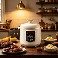Cuisinière à pression électrique populaire de 5 L, décompression automatique, pot multifonction pour les repas quotidiens en famille