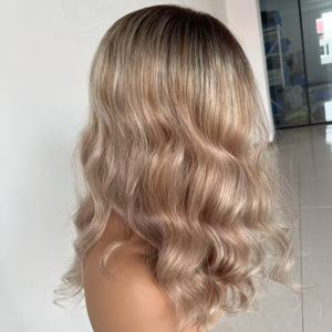 Pelucas de <span class=keywords><strong>Cabello</strong></span> Humano <span class=keywords><strong>Chino</strong></span> con Frente de Encaje 13x6, Pelucas de <span class=keywords><strong>Cabello</strong></span> Humano con Ondas Corporales, <span class=keywords><strong>Balayage</strong></span> - Product Image 2