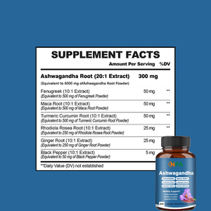 Cápsulas de Ashwagandha y Magnesio en Oferta, Suplemento para el Alivio del Estrés y el Sueño para Hombres y Mujeres, 240 Cápsulas - Product Image 2