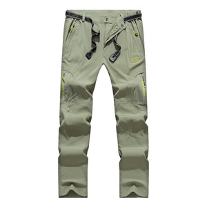 Pantalon à séchage rapide pour hommes, vert militaire, coupe ample, randonnée, décontracté, résistant à l'usure, imperméable, usage extérieur pour adultes - Product Image 2