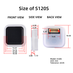 Módulo de Huella Dactilar Capacitivo S120, Sensor Biométrico UART con Activación Táctil y Bajo Consumo en Espera para Bloqueo de Batería - Product Image 3