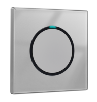 Nouveau design de luxe en or 1 groupe 1 voie interrupteur de lumière rond en verre trempé interrupteurs muraux en or