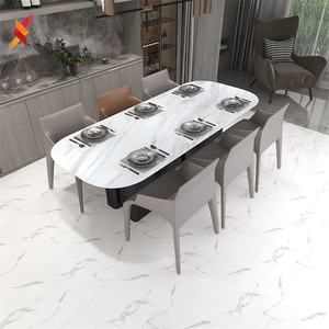 Gạch Ốp Tường Bằng Sứ Tráng Men Carreaux Đá Cẩm Thạch Màu Trắng Khách Sạn Sang Trọng Cho Phòng Khách 60X60 Cm - Product Image 6