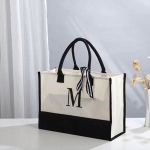 Custom <b>Printed</b> Logo White Canvas Tote Bag with Pocket and Zipper Convenient Shopping Solution - Product Image 1