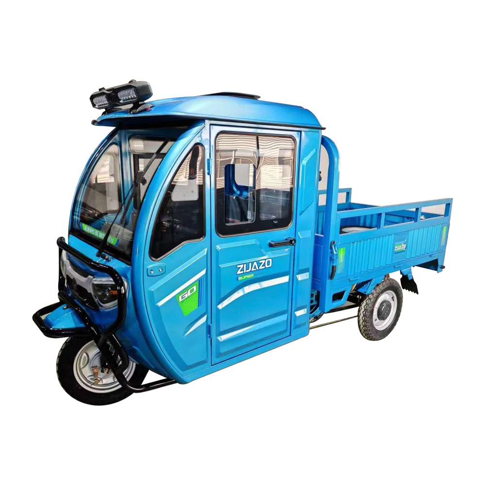 China Manufacturer Electric Cargo Tricycle With Driver Cabin Battery Operated Cargo Bike 3 Wheel Motor Cargo Trik