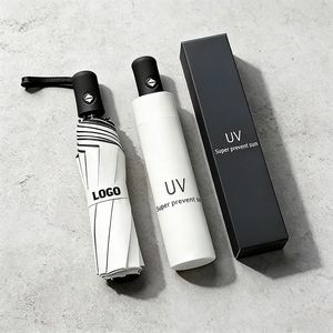 Wholesale Custom Logo High Quality Folding With Case Portable Uv Sun Protection Promo <b>Umbrella</b> for Business Gifts - Product Image 1