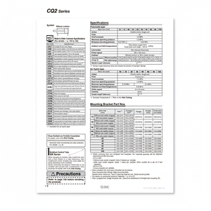 SMC Pneumatics Cylindre Compact CQ2A40-40DMZ Pièces Pneumatiques De Haute Qualité - Product Image 1