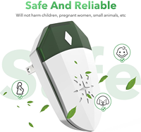 Répulsif Électrique Anti-Moustiques et Insectes Ultrasonique Saijzek OEM ODM pour Intérieur, Conforme RoHS