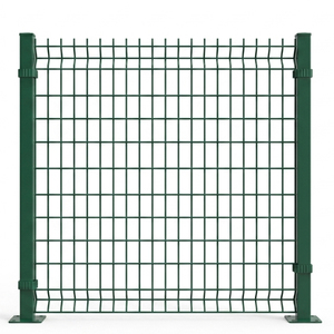 Grilles rigides pour clôtures <span class=keywords><strong>m</strong></span>étalliques avec panneaux de clôture en maille courbée galvanisée - Product Image 1