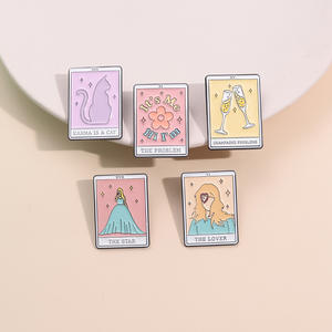 Pin esmaltado de Metal <span class=keywords><strong>Tarot</strong></span> Star Around the Music Taylor Broche creativo Insignia de Metal Accesorios de ropa Regalos Insignias esmaltadas personalizadas - Product Image 5