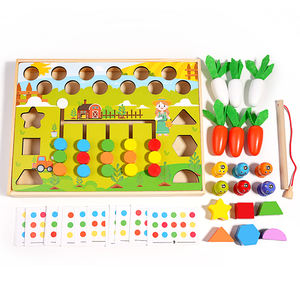 Hot 3D multifuncional madera divertido rompecabezas <span class=keywords><strong>GameBox</strong></span> Montessori iniciación educativa temprana para niños y niñas - Product Image 3