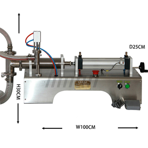 Single Head Semi-Automatic Pneumatic High Precision Oil Liquid Filling Machine 850*340*340mm <b>for</b> Bottles & Vials Easy Operation - Product Image 3