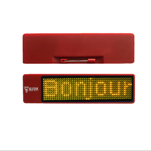 Logo personnalisé Impression Personnalisée Message Programmable LED <span class=keywords><strong>Badge</strong></span> <span class=keywords><strong>Nominatif</strong></span> - Product Image 6