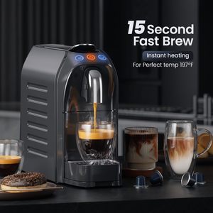Mini <span class=keywords><strong>Cafetera</strong></span> Espresso para Cápsulas, <span class=keywords><strong>Cafetera</strong></span> Individual Programable con Bomba de Alta Presión de 20 Bares - Product Image 6
