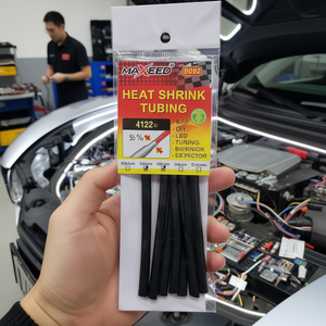 Maxeed Heat <b>Shrink</b> Tubing 4mm Black For Car DIY Led Wiring Protection - Product Image 3