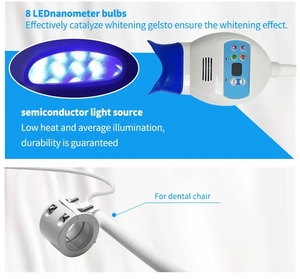 Portable 10 LED Cold Light Teeth Whitening Lamp Dental Beauty <strong>Medical</strong> Bleaching Machine US Plug <strong>Derma</strong> Rolling System - Product Image 3