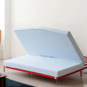 Canapé-<span class=keywords><strong>lit</strong></span> <span class=keywords><strong>pliant</strong></span> multifonctionnel à double usage, télescopique, pour salon, appartement, multi-personnes, en tissu, avec pieds hauts, idéal pour la détente - Product Image 2