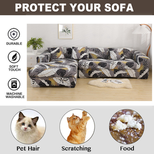 Эластичный растягивающийся чехол для дивана с цветочным принтом - Product Image 4