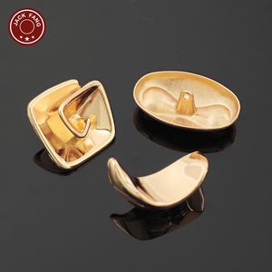 Botones Metálicos con Vástago, Formas Irregulares Personalizadas, Logotipo Grabado, Botones para Ropa con Diseño Oceánico, Accesorios para Prendas - Product Image 6