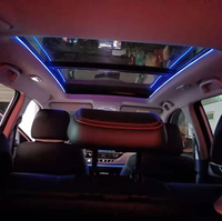 Luz LED RGB Multicolor para Techo Solar de Coche, Luz Ambiental Panorámica para Techo, Kit de Luz Ambiental para Coche