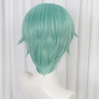 Devil Boy Group Kpop Cosplay Perruque Fibre Haute Température Cheveux Synthétiques Petite Taille De Casquette Brun Clair Dentelle Couleur Courte Vague D'eau