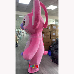 <span class=keywords><strong>Disfraz</strong></span> de Mascota de <span class=keywords><strong>Stitch</strong></span> Inflable Caminante para Exteriores de 2/2.6/3m <span class=keywords><strong>Rosa</strong></span> para Cosplay de Dibujos Animados para Adultos - Product Image 4