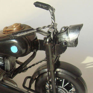 Modello in Scala 1:8 <span class=keywords><strong>della</strong></span> Moto Pre-<span class=keywords><strong>Guerra</strong></span> R71 con Sidecar, Marca Jayland, Costruzione in Metallo, Oggetto d'<span class=keywords><strong>Arte</strong></span> e da Collezione - Product Image 4