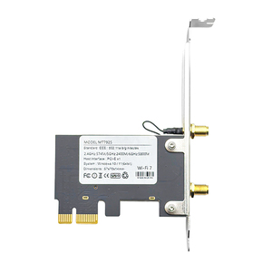 Adaptador PCIe Wifi7 <span class=keywords><strong>Bluetooth</strong></span> 5,4 2 en 1 2,4G/5G/6G Chip de alta velocidad 5800Mbps Tarjetas de red inalámbrica para escritorio - Product Image 4