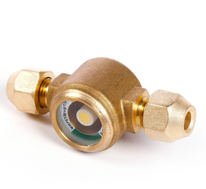 Vanne à boisseau sphérique en laiton pour réfrigération série LQF HBC 1-1/8" HBC-28 avec port de charge et d'inspection pour pièces de réfrigérateur - Product Image 5