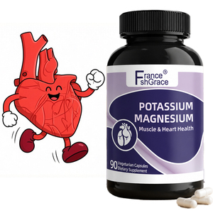 Formule personnalisée Shecome Vitamines Potassium Magnésium Complément alimentaire pour la santé cardiaque pour adultes Capsules de potassium et de magnésium - Product Image 1