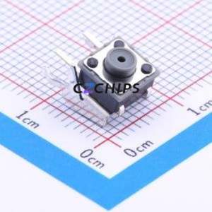 SKQJLBA010 Tactile Switch Through hole Component (THT) Switch Single Pole Single Throw Round Button Through Hole 7mm - Product Image 1