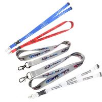 Cordon de sécurité détachable personnalisé, cordon d'identification Eastbay Crew avec logo imprimé sur mesure, porte-clés en polyester
