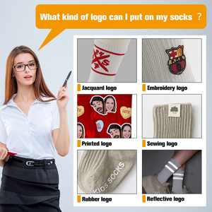 DISEÑO Y MAQUETA GRATUITOS Calcetines Deportivos Personalizados de Algodón Transpirable Calcetines Personalizados para Mujer con Logotipo de Diseño - Product Image 6