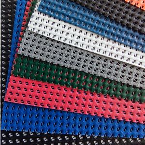 Tissu en maille de polyester enduit de PVC, couleur anti-UV, translucide, soudable, <span class=keywords><strong>pour</strong></span> porte de tente, ombrage extérieur, sac - Product Image 1