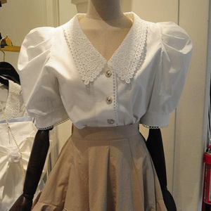 Diseño de moda Cuello de seda de leche Cuello de encaje Bordado para vestidos - Product Image 2